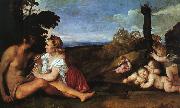 TIZIANO Vecellio The Three Ages of Man aer oil painting picture wholesale